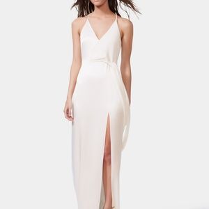 Halston Heritage - Satin Wrap Gown - Size 4
